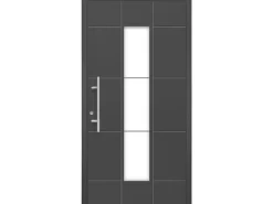 Aluminium-Haustür Moderno M350/B 110 x 210 cm Anthrazit Metallic Anschlag Links