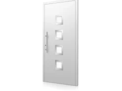 Aluminium-Haustür Moderno M430/B 110 x 210 cm Weiß Anschlag Links