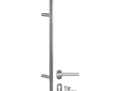Aluminium-Haustür 110 cm x 210 cm A016 Weiß Anschlag Links