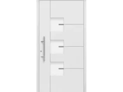 Aluminium-Haustür Moderno M330/B 110 x 210 cm Weiß Anschlag Links