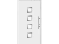 Aluminium-Haustür Moderno M430/B 110 x 210 cm Weiß Anschlag Rechts