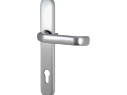 Aluminium-Haustür Moderno M320/B 110 x 210 cm Weiß Anschlag Links