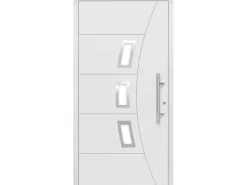 Aluminium-Haustür Moderno M320/B 110 x 210 cm Weiß Anschlag Rechts