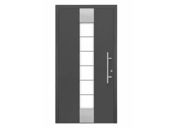Aluminium-Haustür Moderno M310/B 110 x 210 cm Anthrazit Metallic Anschlag Rechts