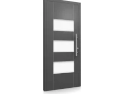 Aluminium-Haustür Moderno M500/P 110 cm x 210 cm Anthrazit Metallic Anschlag R