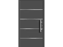 Aluminium-Haustür Moderno M480/P 110 x 210 cm Anthrazit Metallic Anschlag Rechts