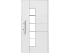 Aluminium-Haustür Moderno M360/P 110 x 210 cm Weiß Anschlag Links