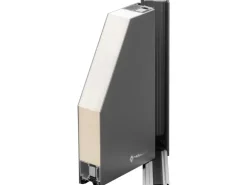 Aluminium-Haustür Moderno M360/P 110 x 210 cm Weiß Anschlag Links