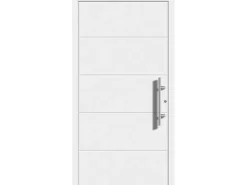 Aluminium-Haustür Moderno M470/P 110 x 210 cm Weiß Anschlag Rechts