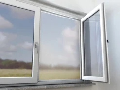 Aluminiumnetz Fenster Silber 120 x 100 cm