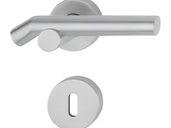 AnsaPro Zimmertür-Rosettengarnitur Fulda OB 37 mm - 42 mm Edelstahl Matt