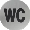 AnsaPro Hinweisschild WC Edelstahl
