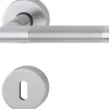 AnsaPro Zimmertür-Rosettengarnitur Schwalm OB 37 - 42 mm Edelstahl Mattpoliert