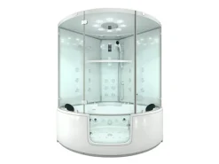 AquaVapore Dampfdusche Whirlpool Dusche Duschkabine K60-WS-EH-EC-SC 140x140cm