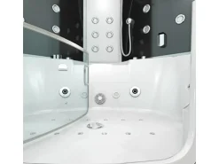AquaVapore Dampfdusche Whirlpool Dusche Duschkabine K60-SW-TH-EC 140x140cm