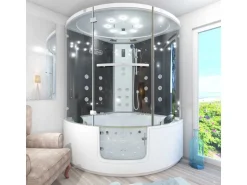 AquaVapore Dampfdusche Whirlpool Dusche Duschkabine K60-SW-TH-EC-SC 140x140cm