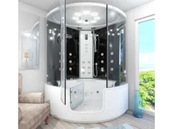 AquaVapore Dampfdusche Whirlpool Dusche Duschkabine K60-SW-TH-EC-SC 140x140cm