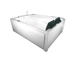 AquaVapore Whirlpool Pool Badewanne Wanne W12H-A 135x180cm mit Farblichtherapie