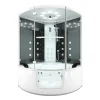 AquaVapore Dampfdusche Whirlpool Dusche Duschkabine K60-SW-EH-EC-SC 140x140cm