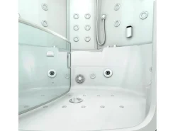 AquaVapore Dampfdusche Whirlpool Dusche Duschkabine K60-WS-EH-SC 140x140cm