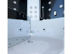 AquaVapore Dampfdusche Whirlpool Dusche Duschkabine K70-SW-EH-SC 150x150cm