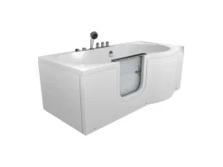AquaVapore Seniorenwanne mit Tür Whirlpool S12-TH-AIR-L Badewanne 170x85cm