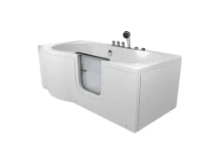 AquaVapore Seniorenwanne mit Tür Whirlpool S12-TH-AIR-R Badewanne 85x170cm