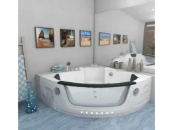 AquaVapore Whirlpool Pool Badewanne Wanne W05H-TH-SC 140x140cm