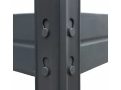Ar Shelving Rivet Set 180 x 180 x 210 x 45 cm mit 4 HDF-Böden Anthrazit