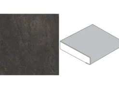 Arbeitsplatte Bronzit Schwarz 90 cm x 3,9 cm Meterware