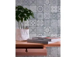 A.S. Création Tapete Fliesenmuster Grau 53 cm x 10,05 m AS-362053