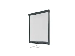 Avosdim Insektenschutzrollo für Fenster Alu 150cm x 230cm Anthrazitgrau