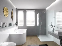 Bad Land Badewanne Eckwanne AVITA 170x75 Rechts Mit AcrylSchürze Ablauf Füße