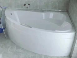 Bad Land Badewanne Eckwanne ADA 140x90 Rechts Mit AcrylSchürze Ablauf Füße