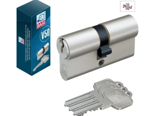 Basi - V50 - Profil-Doppelzylinder - 40/40 mm - Verschiedenschließend - Not- und Gefahrenfunktion