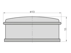 Basi - Boden-Türstopper - SET - 4x BTS 20 - Edelstahl - 4X7704-0026