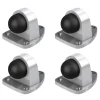 Basi - Boden-Türstopper - SET - 4x TS 22 - Edelstahl Optik - 4X7704-0022