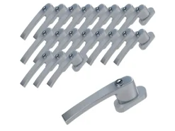Basi - Fenstergriff - FG 503 - Abschließbar - 20er Set - inkl. 1 Schlüssel je Fenstergriff - Gleichschließend - Silber - 20X7553-0000