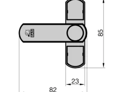 Basi - Fenster- und Fenstertürenzusatzsicherung - SET - 3x FS 500 - Braun - Einflügelig - 3x1100-0051