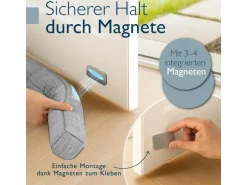 Beautissu Levante MM Zugluftstopper 6,5x120cm Grau