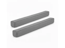 Beautissu Levante MM Zugluftstopper 6,5x120cm Grau 2tlg