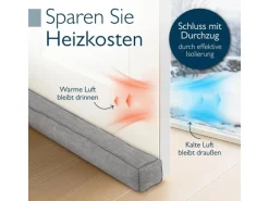 Beautissu Levante MM Zugluftstopper 6,5x80cm Grau