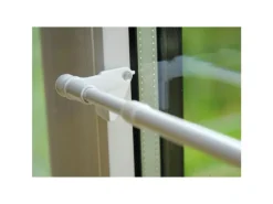 Bestlivings Klemmstangen Ausziehbar Weiß 60 bis 80 cm