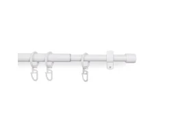 Bestlivings Stilgarnitur Ausziehbar 120 bis 220 cm Weiß