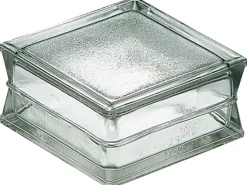 Betonglas Gehämmert 1-Seitig Satiniert 19 cm x 19 cm x 10 cm