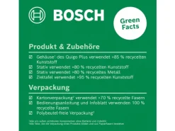 Bosch Kreuzlinienlaser Quigo Plus mit Stativ mit Markierungen auf Laserlinien