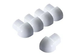 Dalsys Außeneck Fliesenschiene Viertelkreis 5x 10mm Aluminium Weiß