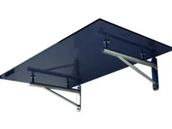Dein Bau Projekt Glasvordach Elbrus Grauglas VS-Glas 225 x 90 cm