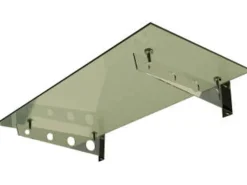 Dein Bau Projekt Glasvordach Model Schwert Klarglas VS-Glas 275 x 90 cm