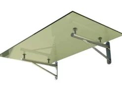 Dein Bau Projekt Glasvordach Elbrus Klarglas VS-Glas 225 x 90 cm